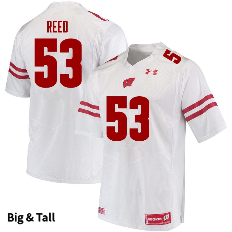 Wisconsin Badgers Men's #53 Malik Reed NCAA Under Armour Authentic White Big & Tall College Stitched Football Jersey DK40W21MA